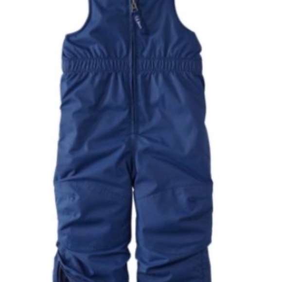 LL Bean Toddlers' Cold Buster Snow Bibs - 4T Alpine Blue - Picture 1 of 4
